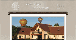 Desktop Screenshot of entre-vignes-et-chateaux.fr